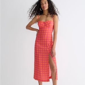 J.Crew Collection invite dress in gingham